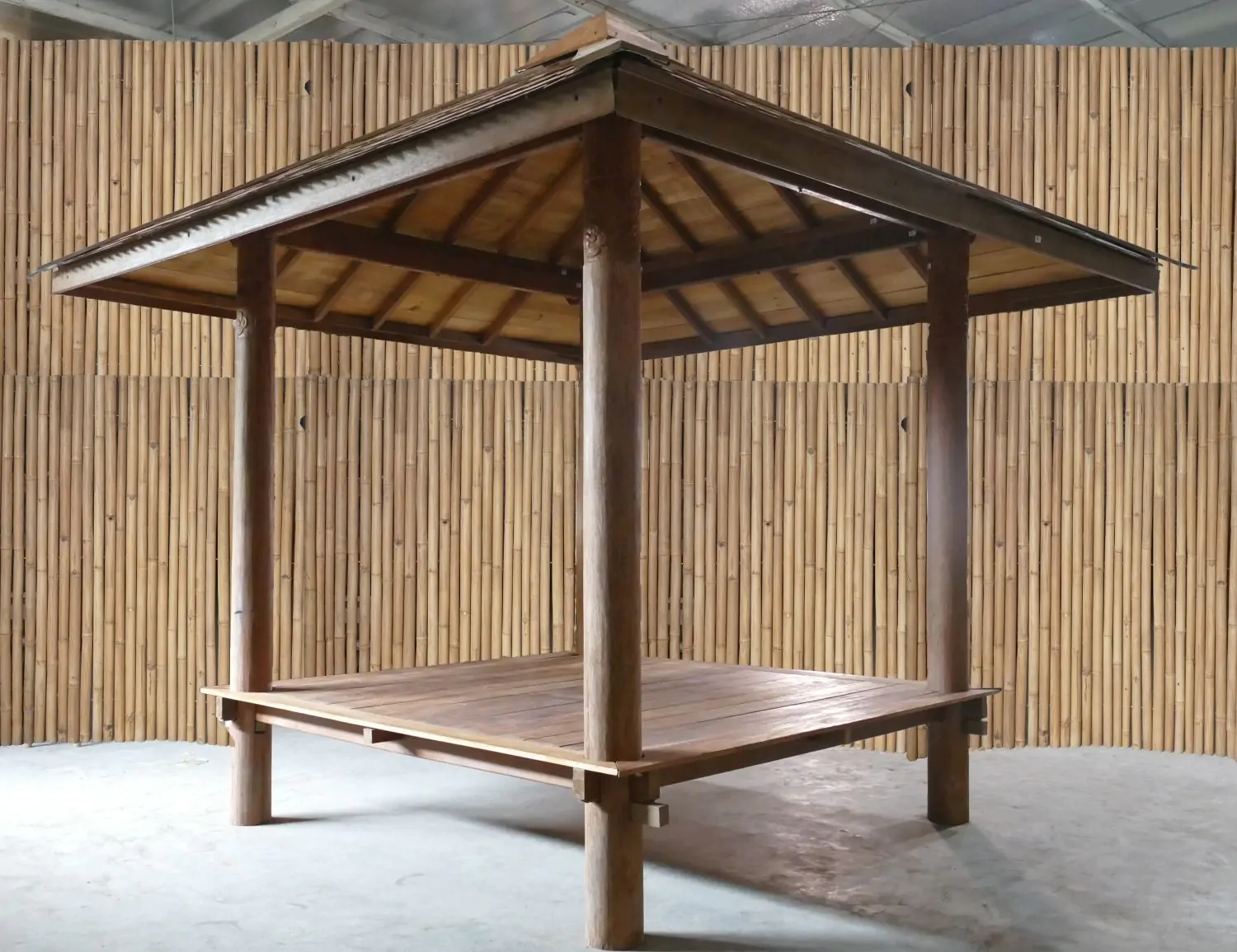  Product image 5 of the product “Gazebo 420x414x410cm Model1, with Bankirai Flooring ”